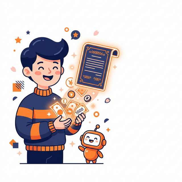 iDeCoの年末調整で数万円の還付金を受け取るイメージ図